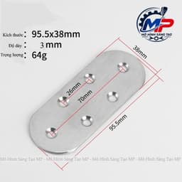 ( COMBO 5 Thanh) Thanh Nối Thẳng Inox Cao Cấp , Ke Nối Thẳng, Bản Mã Đỡ Khung Gỗ, Phụ Kiện Kim Khí, BL-08 5