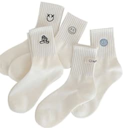 [Peinn] Túi 10 đôi tất cổ cao mặt cười xanh TT54 1