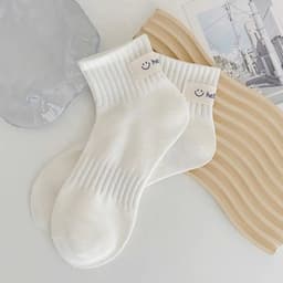 [Peinn] Túi 10 đôi tất cổ cao mặt cười xanh TT54 4