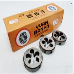 Bàn ren ống nước TRỤ G1/8-1/4-3/8-1/2-3/4-1icnh ( hệ thủy lực) tạo ren sắt thép inox ngọt 5