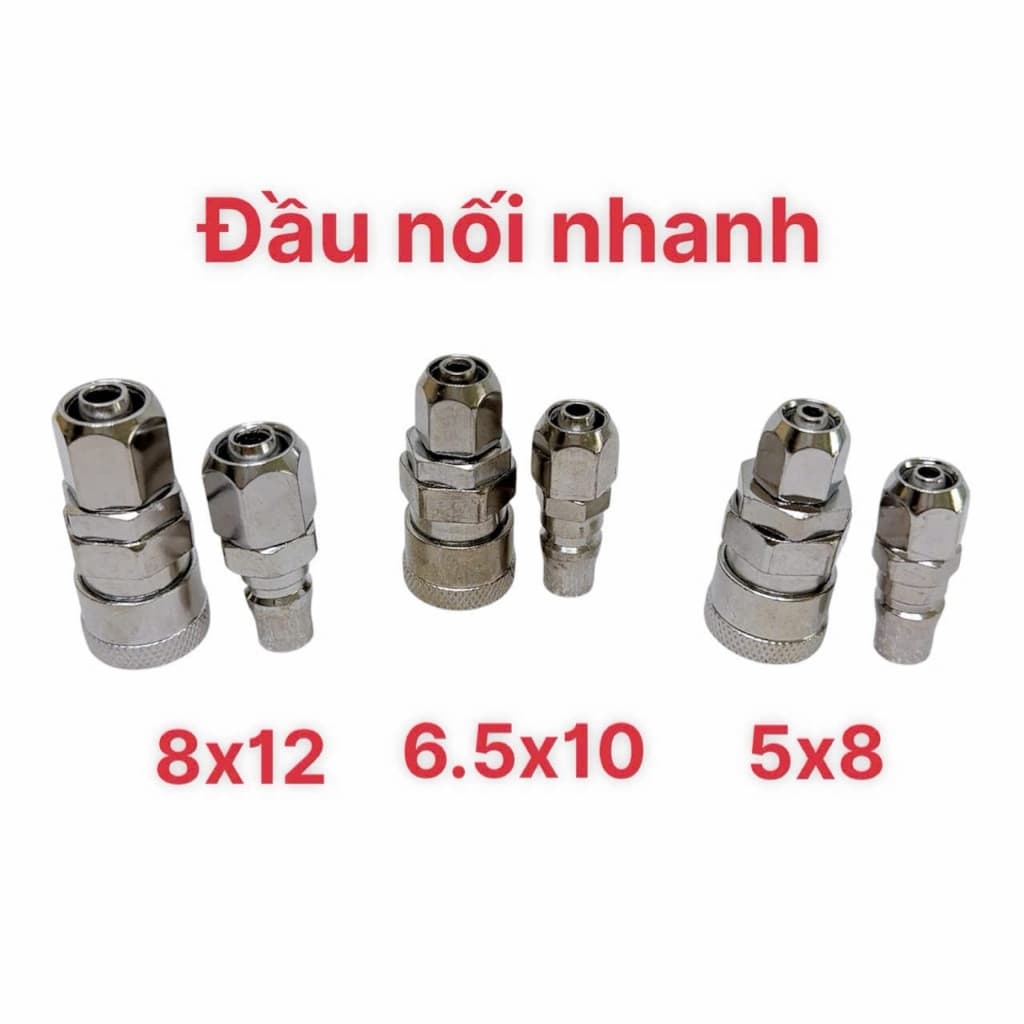 ĐẦU NỐI NHANH DÙNG CHO DÂY HƠI PHI 5*8, 6.5*10, 8*12MM _CÓ XUẤT HĐ VAT