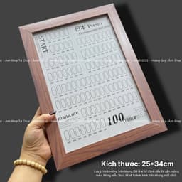KHUNG TRƯNG BÀY MÓNG MẪU, TIỀN KỶ NIỆM DO NHÀ NƯỚC TẶNG , BĂNG DÍNH DÁN MẪU, MÓNG LÀM MẪU 1