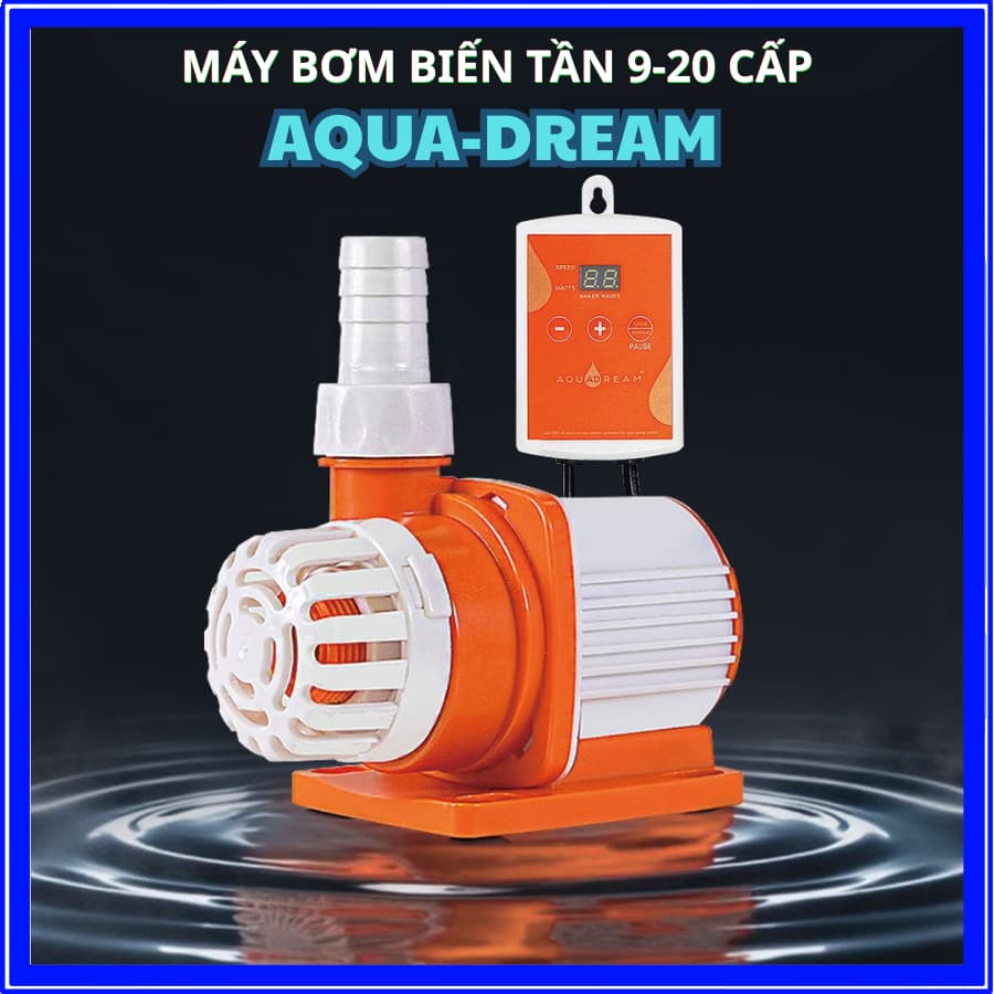 Bơm Nước Bể Cá Biến Tần AQUA-DREAM BTC 9-20 Cấp Độ, Lưu Lượng 1500-13000l/h, Điều Khiển Hiển Thị Led