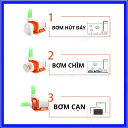 Bơm Nước Bể Cá Biến Tần AQUA-DREAM BTC 9-20 Cấp Độ, Lưu Lượng 1500-13000l/h, Điều Khiển Hiển Thị Led 7