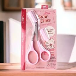 Kéo Tỉa Lông Mày Brow Glass và Bộ 3 Dao Cạo Lông Mày, Tóc Mái, Lông 3