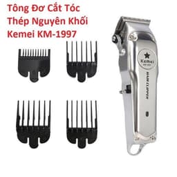 Tông Đơ Cắt Tóc Thép Nguyên Khối Kemei KM-1998 LCD và KM-1997. LMS 8