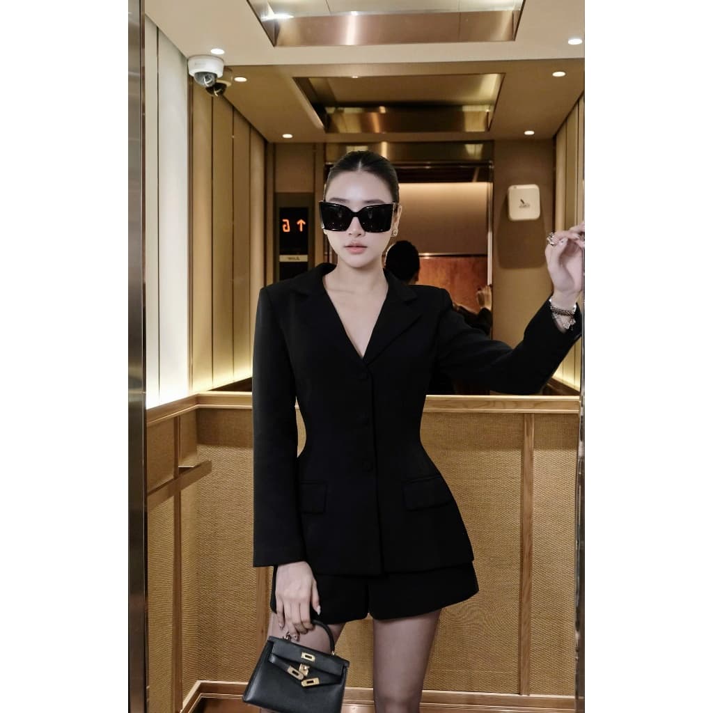 CHOUCHOU SET VEST SHORT THỜI TRANG THIẾT KẾ