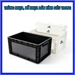Bể Nhựa Dán Kính, Thùng Nhựa Cao Cấp Nuôi Cá Cảnh, Rùa Cảnh. Kính Mặt Siêu Trong Size 40-60cm 8
