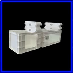 Bể Nhựa Dán Kính, Thùng Nhựa Cao Cấp Nuôi Cá Cảnh, Rùa Cảnh. Kính Mặt Siêu Trong Size 40-60cm 6