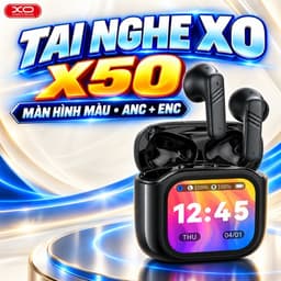 Tai Nghe Bluetooth XO Việt Nam X50 – Chống Ồn ANC, Màn Hình Cảm Ứng,Pin18H, Kháng Nước IPX4 | XO X50 1