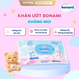 [HÀNG MỚI VỀ] Khăn Ướt Bonami Gói 100 Tờ KHÔNG MÙI Chính Hãng, Êm Ái, An Toàn Cho Làn Da Bé 2