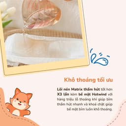 Tã Dán Momoji Extra Soft NB/S/M/L/XL/XXL/XXXL Mềm Mại, Siêu Mỏng Thoáng, Siêu Thấm Hút, An Toàn Cho Bé 3