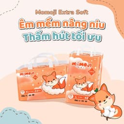 Tã Dán Momoji Extra Soft NB/S/M/L/XL/XXL/XXXL Mềm Mại, Siêu Mỏng Thoáng, Siêu Thấm Hút, An Toàn Cho Bé 6