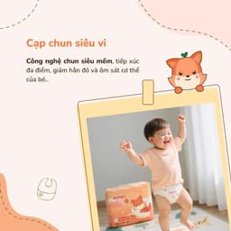 Tã Dán Momoji Extra Soft NB/S/M/L/XL/XXL/XXXL Mềm Mại, Siêu Mỏng Thoáng, Siêu Thấm Hút, An Toàn Cho Bé 5