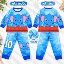 (Hàng loại đẹp)Sét đồ thu đông kiểu bé trai dễ thương, đồ bé trai tay dài chất cotton lạnh mềm mát 17-24kg 4