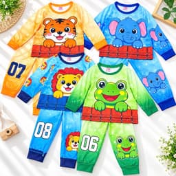 (Hàng loại đẹp)Sét đồ thu đông kiểu bé trai dễ thương, đồ bé trai tay dài chất cotton lạnh mềm mát 17-24kg 1