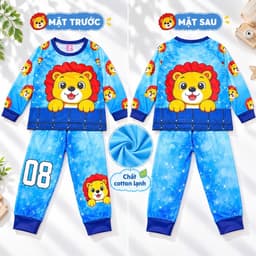 (Hàng loại đẹp)Sét đồ thu đông kiểu bé trai dễ thương, đồ bé trai tay dài chất cotton lạnh mềm mát 17-24kg 3