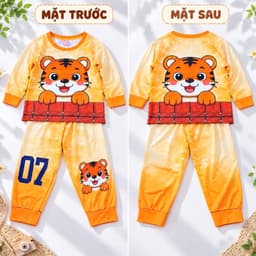 (Hàng loại đẹp)Sét đồ thu đông kiểu bé trai dễ thương, đồ bé trai tay dài chất cotton lạnh mềm mát 17-24kg 6
