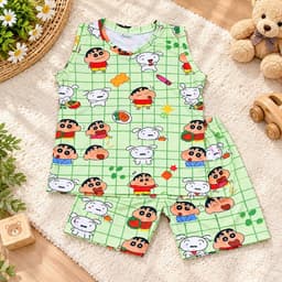 Combo 3 bộ đồ ba lỗ cho bé trai chất cotton lạnh bền xịn lắm 17-24kg  2