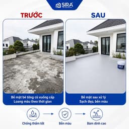[Combo 2kg] Sơn Chống Thấm SIRA SR01 Cao Cấp – Chống Thấm Tường, Sân Thượng, Mái Nhà, Máng Xối 5