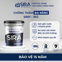 [Combo 2kg] Sơn Chống Thấm SIRA SR01 Cao Cấp – Chống Thấm Tường, Sân Thượng, Mái Nhà, Máng Xối 8