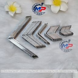 Ke Góc Chữ L Inox 201 Nhiều Kích Thước, Ke Góc Vuông Liên Kết Gỗ, Bản Mã Kim Loại Bắt Vít Gia Cố Kệ Tủ Bàn Ghế KEGOC-01 2