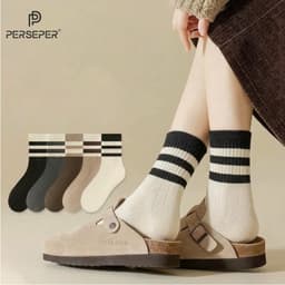Tất vớ nữ cổ cao phong cách vintage Hàn Quốc, mềm mịn thoáng khí - Ekiu Shop 1