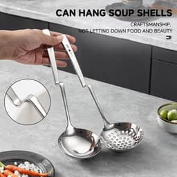 Set 2 Muôi Canh Muôi Lẩu Cán Gác OYATTON O662 Inox 18/10 – Muôi Múc Canh, Muôi Thủng Vớt Thực Phẩm 6