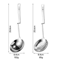 Set 2 Muôi Canh Muôi Lẩu Cán Gác OYATTON O662 Inox 18/10 – Muôi Múc Canh, Muôi Thủng Vớt Thực Phẩm 3