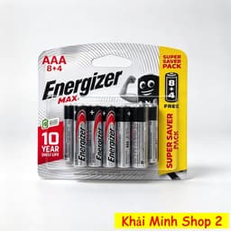 Pin Energizer MAX AA/AAA 1.5V Chính Hãng – Vỉ 12 Viên BP8+4 (8 Tặng 4) 4