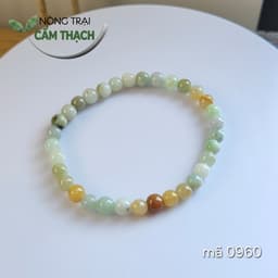 [Nông Trại Cẩm Thạch] Chuỗi Lẻ Ngọc Cẩm Thạch Phỉ Thúy Tự Nhiên Type A, kích thước hạt 5.6mm, bao dung sớ 2