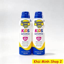Combo 2 Chai Xịt Chống Nắng Banana Boat Kids SPF 50 170g Cho Bé – Chống Nước, Chính Hãng Mỹ 1