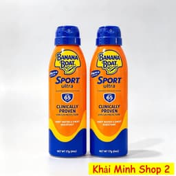 Combo 2 Chai Xịt Chống Nắng Banana Boat Sport SPF 65 / Kids SPF 50 170g – Chống Nắng Ngoài Trời, Chính Hãng Mỹ 2