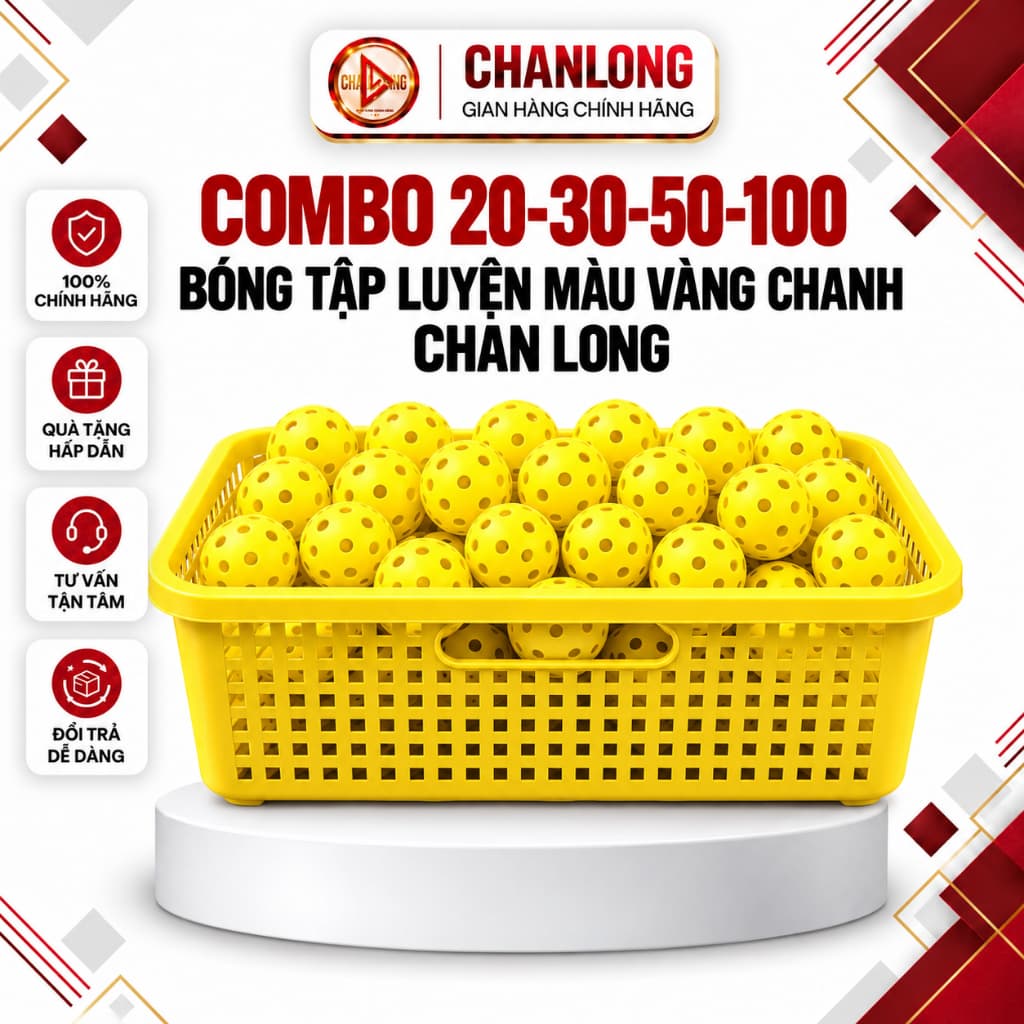 Bóng Tập Màu Vàng Dành Cho Luyện Tập | Đàn Hồi Tốt, Combo Số Lượng Lớn 20,30,50,100 Quả