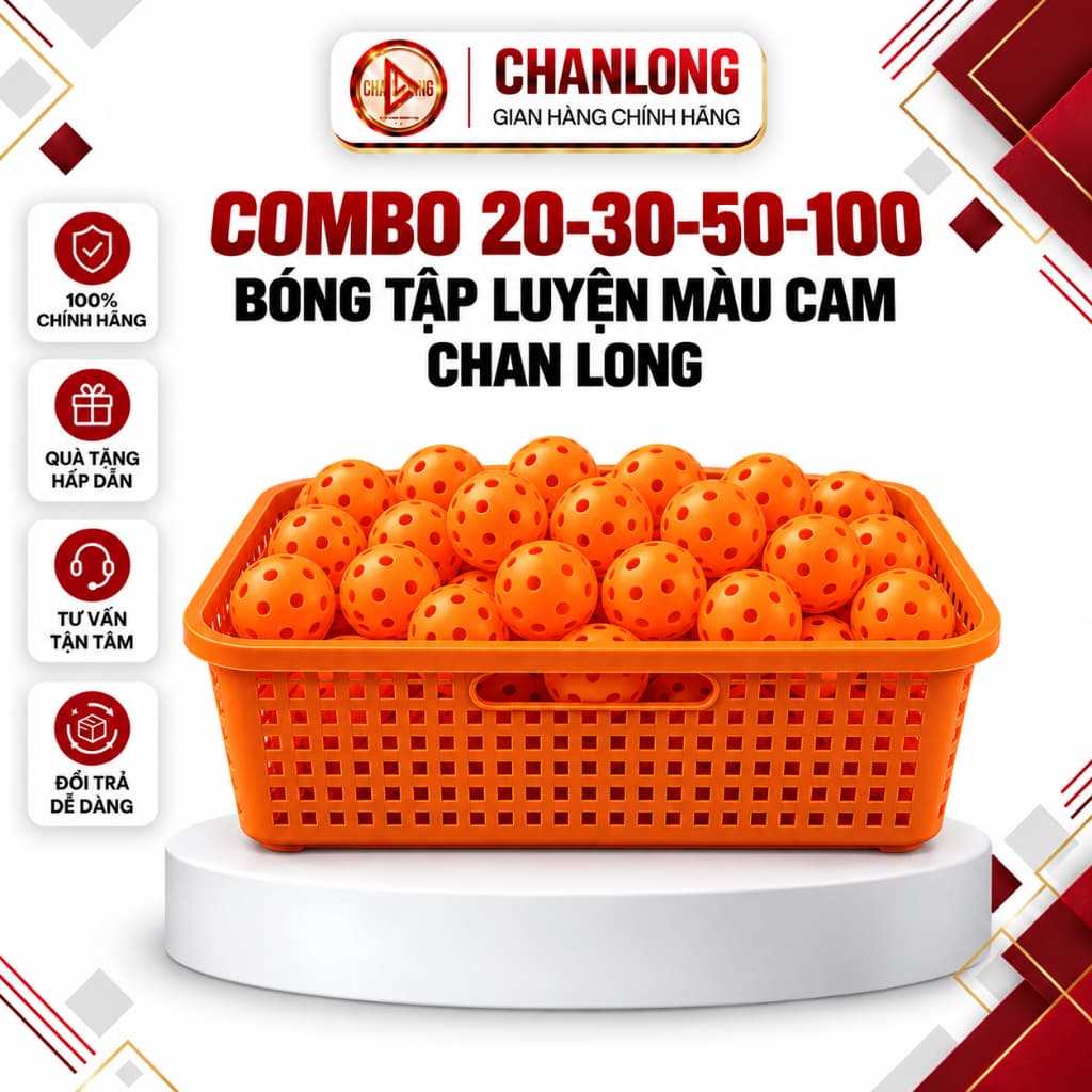 Bóng Tập Luyện Màu Cam - Combo 20,30,50,100 Quả - Bóng Sân Ngoài, Độ Nảy Tốt, Dành Cho Người Mới