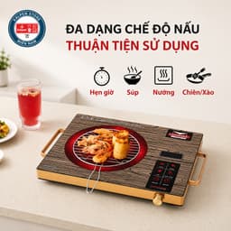 Bếp Điện Hồng Ngoại Ladomax HA-666 2200W và GROPA G1-602. LMS 2