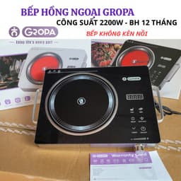 Bếp Điện Hồng Ngoại Ladomax HA-666 2200W và GROPA G1-602. LMS 8