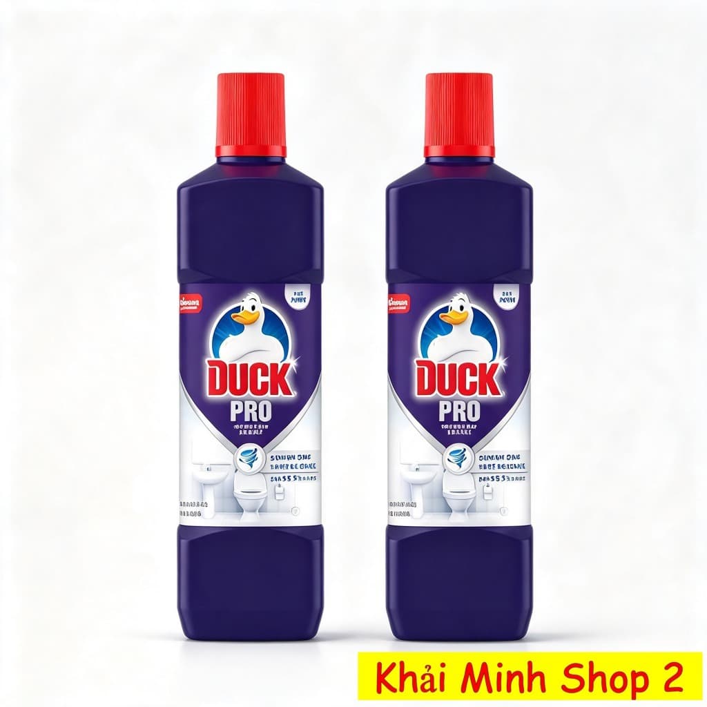 Combo 2 Chai Duck Siêu Tẩy Pro 900ml – Nước Tẩy Rửa Nhà Tắm, Hỗ Trợ Làm Sạch Cặn Bẩn Và Vết Ố Bám Bẩn