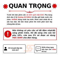 Phim cách nhiệt Nano Ceramic CẮT CHUẨN PHOM 4 cửa xe Vinfast VF5 dễ dáng tự dán tại nhà 6