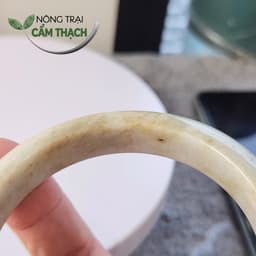 [Nông Trại Cẩm Thạch] Vòng Bản Ngọc Cẩm Thạch Phỉ Thúy Màu Hoàng Trà Tự Nhiên Type A kèm kiểm định, ni 58mm 7