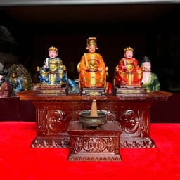 combo bộ bàn thờ ông bà Táo cao cấp , in 3D rộng 24 cm x cao 18 cm 1