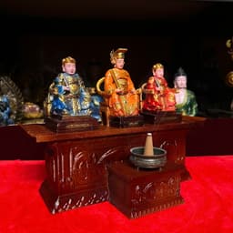 combo bộ bàn thờ ông bà Táo cao cấp , in 3D rộng 24 cm x cao 18 cm 3