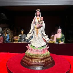 Tượng Mẹ quan âm Tống tử in 3D . cao 22 cm 1