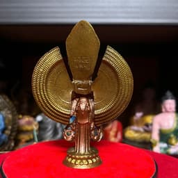 tôn tượng Avalokiteshvara Thập Nhất Diện Thiên Thủ Thiên Nhãn bằng đồng . cao 12 cm 4