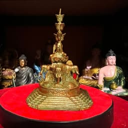 Tôn tượngThập Phương Phổ Hiền Bồ Tát bằng đồng . cao 11 cm 3