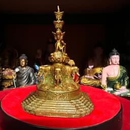 Tôn tượngThập Phương Phổ Hiền Bồ Tát bằng đồng . cao 11 cm 2
