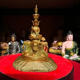 Tôn tượngThập Phương Phổ Hiền Bồ Tát bằng đồng . cao 11 cm 1