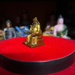 tượng thần tài bằng đồng .mini cao 5 cm 7