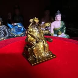 tượng thần tài bằng đồng .mini cao 5 cm 8