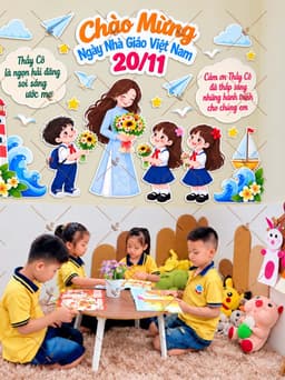 Set Sticker Dán Tường, Dán Bảng Trang Trí  20/11 - Decor Cửa Hàng, Lớp Học, Quán cafe, Spa, Nai, Mi - Huyền My Decor 12